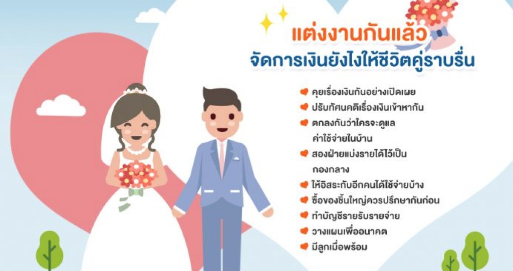 แต่งงานกันแล้ว จัดการเงินยังไงให้ชีวิตคู่ราบรื่น