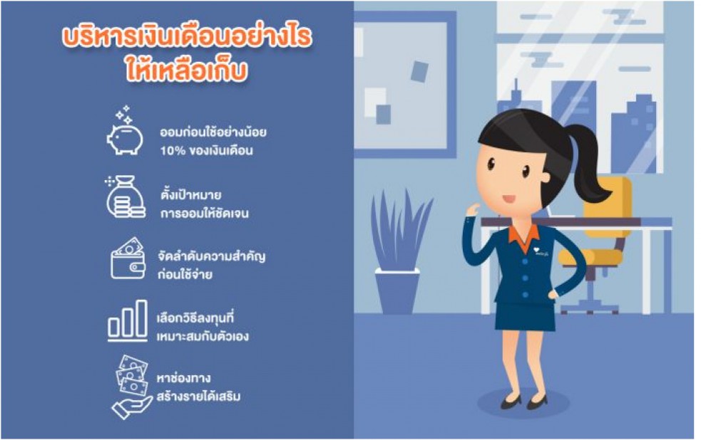 บริหารเงินเดือนอย่างไร ให้เหลือเก็บ