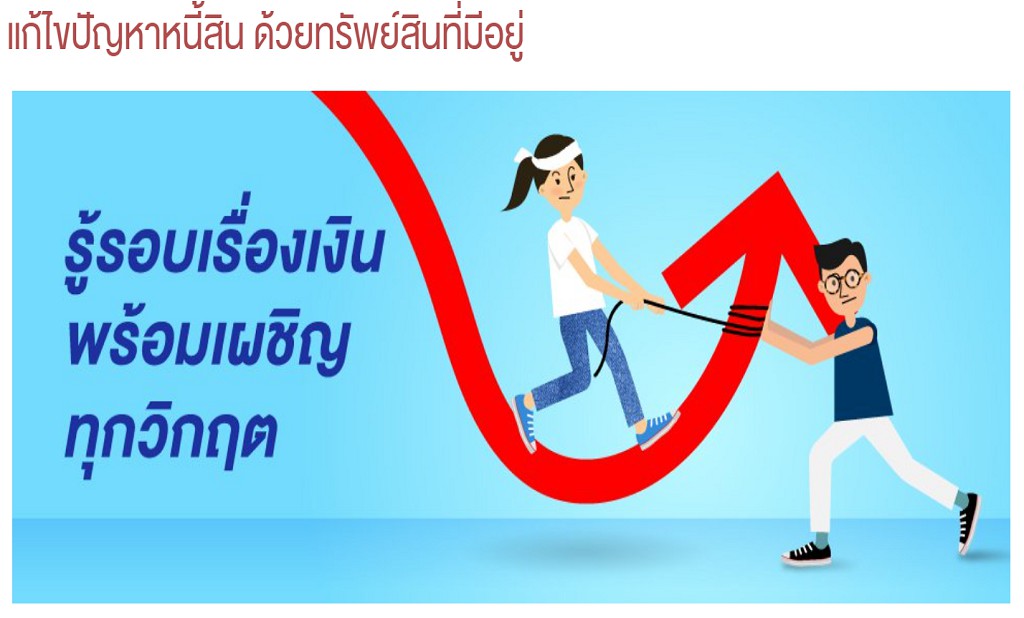 แก้ไขปัญหาหนี้สิน ด้วยทรัพย์สินที่มีอยู่